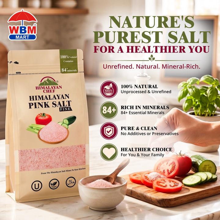 Pink Salt Fine - 0.5 lbs ( 227g) | Himalayan Chef