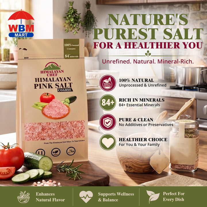 Pink Salt Coarse - 0.5 lbs ( 227g) | Himalayan Chef