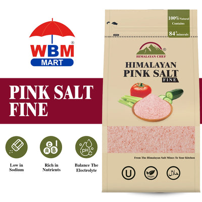 Pink Salt Fine - 2 lbs (908g) | Himalayan Chef