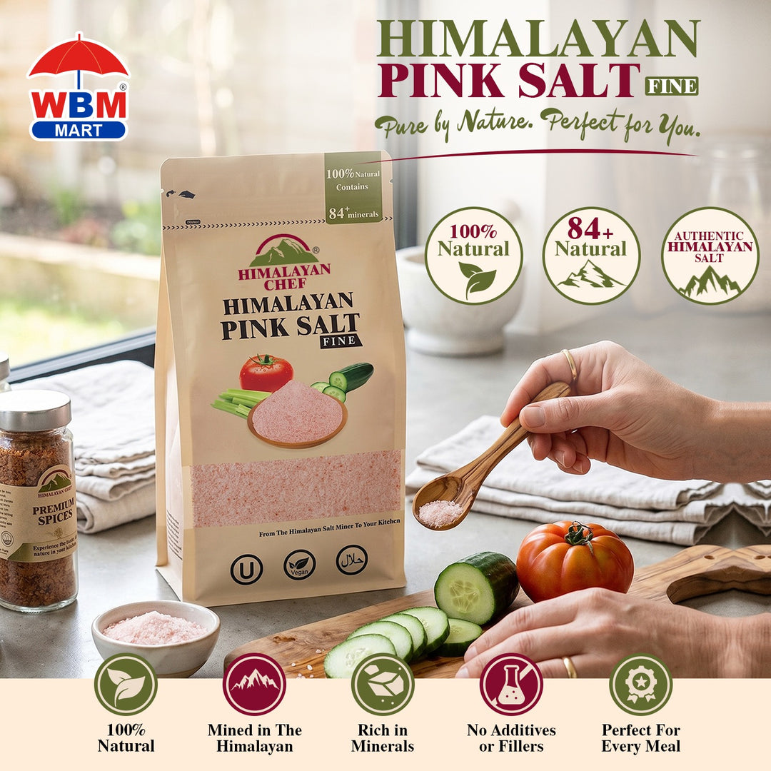 Pink Salt Fine - 1 lbs (454g) | Himalayan Chef