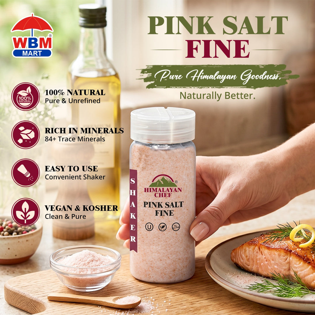 Pink Salt Fine Plastic Shaker - 0.78 lbs (354g) | Himalayan Chef