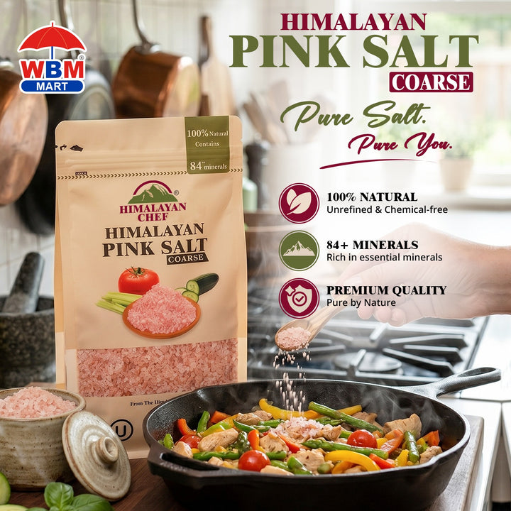 Pink Salt Coarse - 1 lbs (454g) | Himalayan Chef