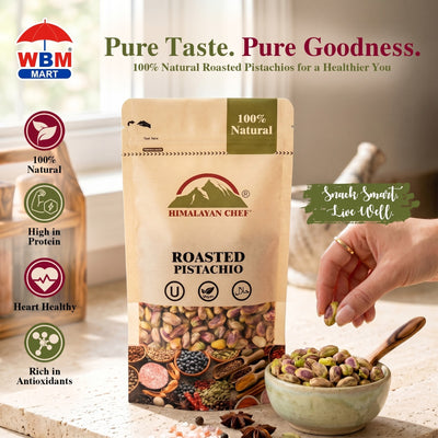 Gluten Free Pistachio Roasted (Pista) without Shell - 0.2 lbs (100g) | Himalayan Chef