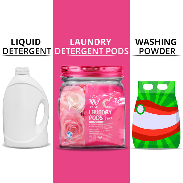 Laundry Pods (Rose) Bag - 32 Pcs | WBM Home