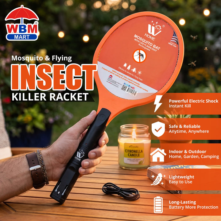 Mosquito &amp; Flying Insect Killer Racket | WBM Home