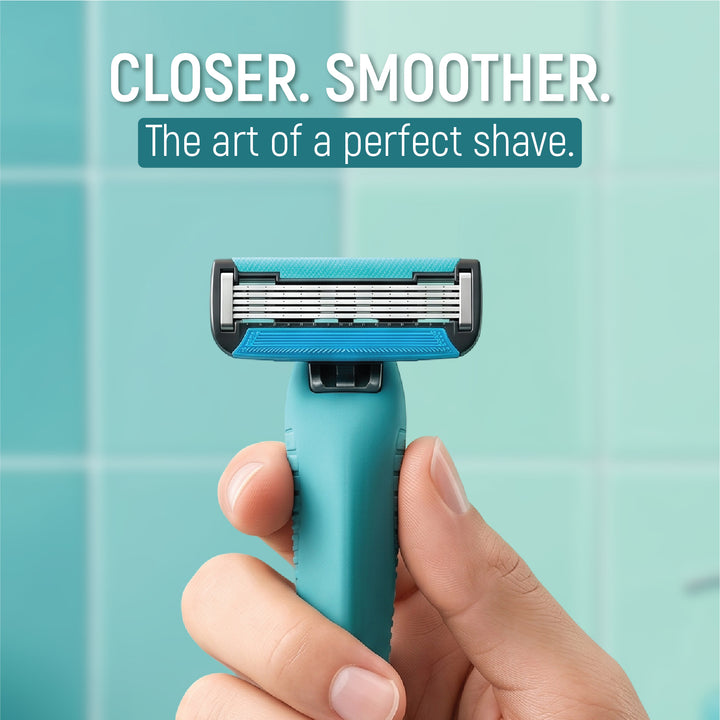 Five Blades Facial Razor with Extra Refill (Any Random Color) | WBM Men Care