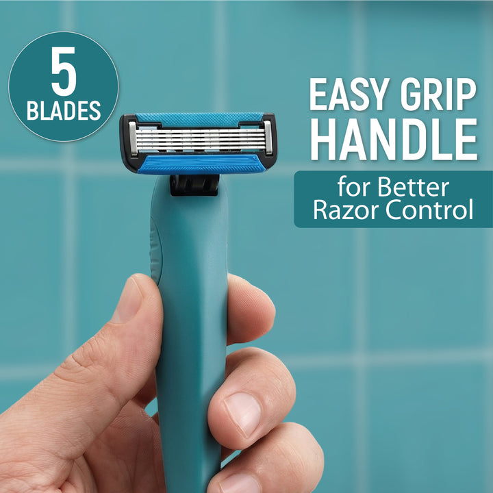 Five Blades Facial Razor with Extra Refill (Any Random Color) | WBM Men Care