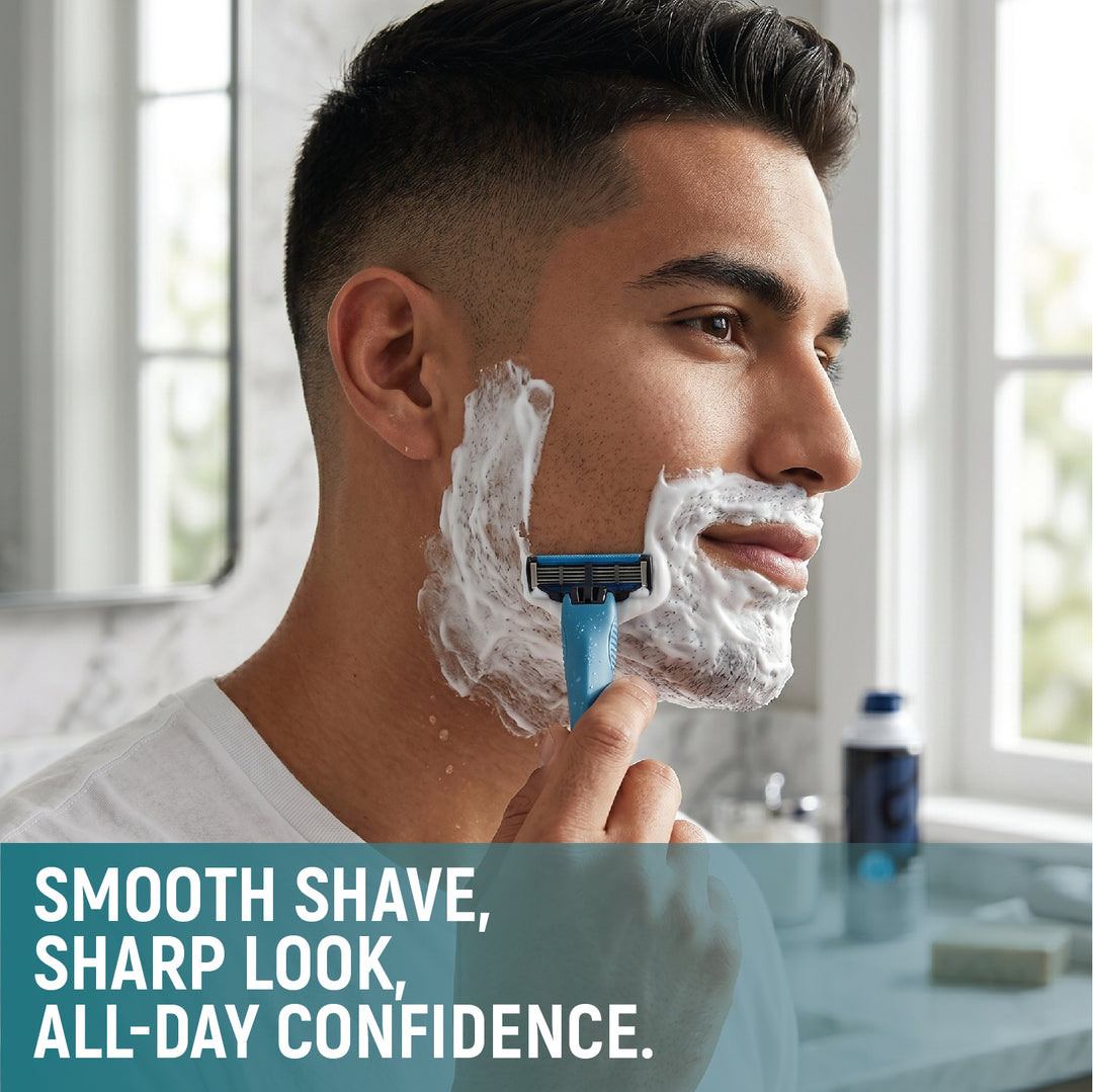Five Blades Facial Razor with Extra Refill (Any Random Color) | WBM Men Care