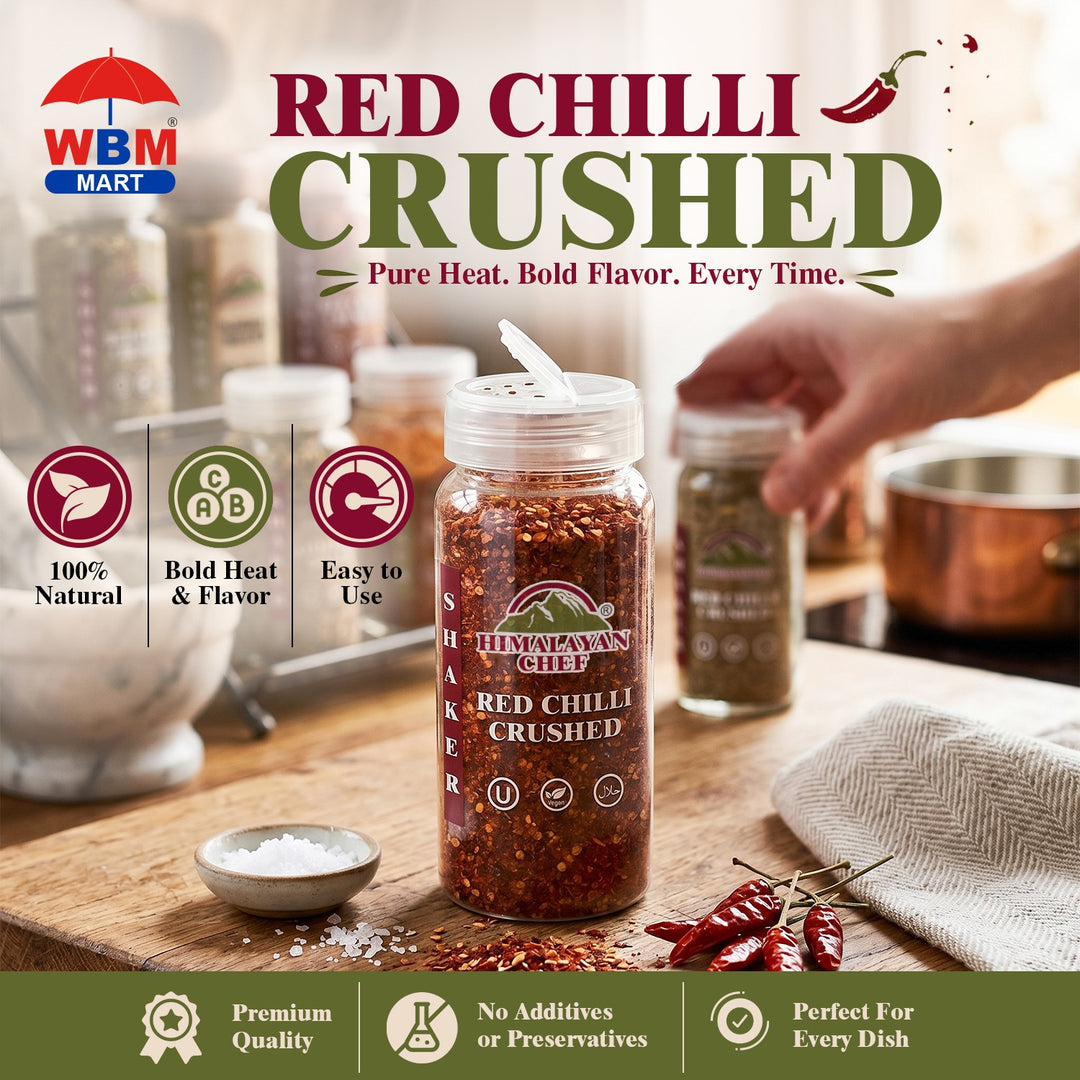 Red Chilli Crushed Plastic Shaker - 0.24 lbs (110g) | Himalayan Chef