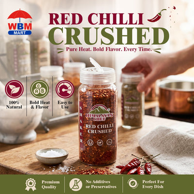 Red Chilli Crushed Plastic Shaker - 0.24 lbs (110g) | Himalayan Chef