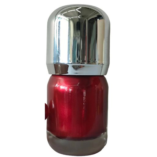 Little Silver Cap Nail Polish | 10 Satin Red | WBM MART