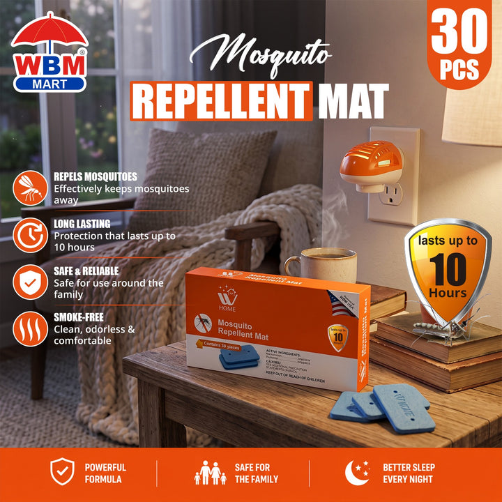 Mosquito Repellent Mat - 30 Pcs | WBM Home