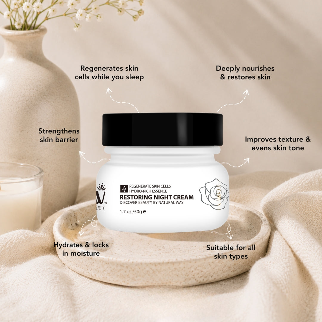 Brightening Restoring Night Cream - 50g | WBM Beauty