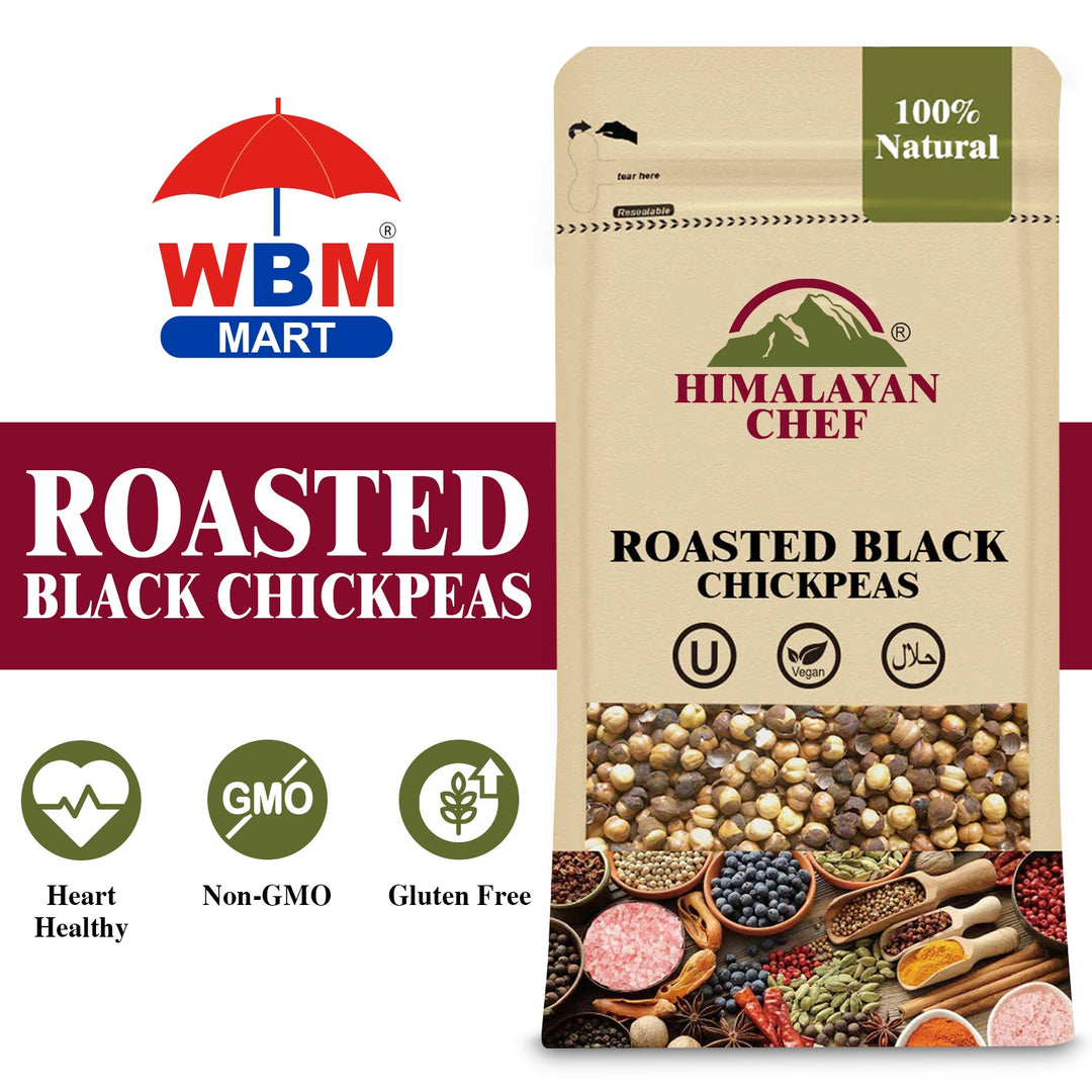 Roasted Black Chickpeas with shell - 0.2 lbs (100g) | Himalayan Chef