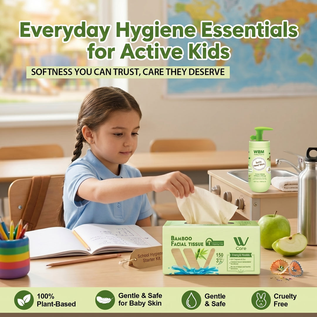 WBM Kids School Hygiene Kit – Hand Wash, Tissue
