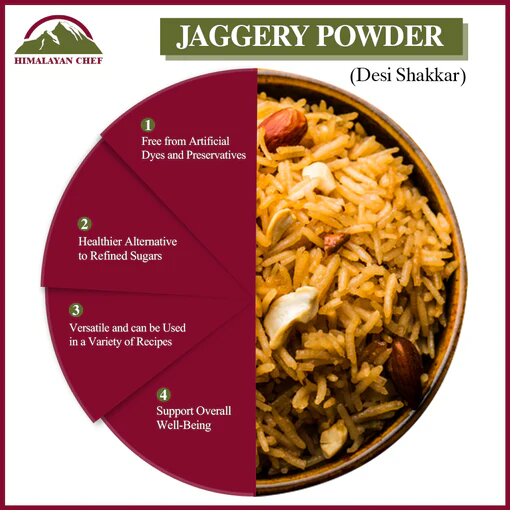 Jaggery Powder (Desi Shakkar) - 2 lbs (908g) | Himalayan Chef