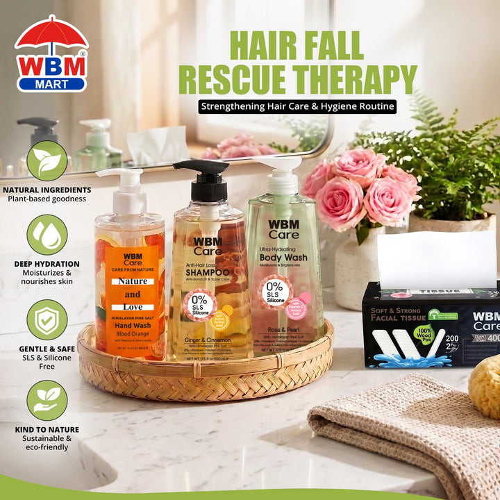 Hair Fall Rescue Therapy – Strengthening Hair Care &amp; Hygiene Routine | WBM Mart