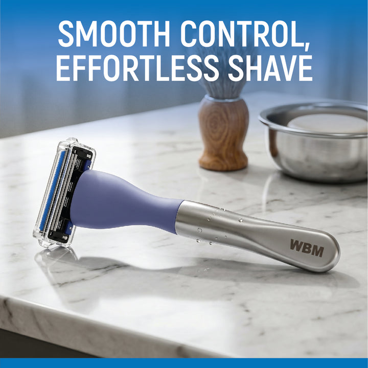 Portable Five Blade Men Razor with Storage Box &amp; Extra Refill | WBM Men Care