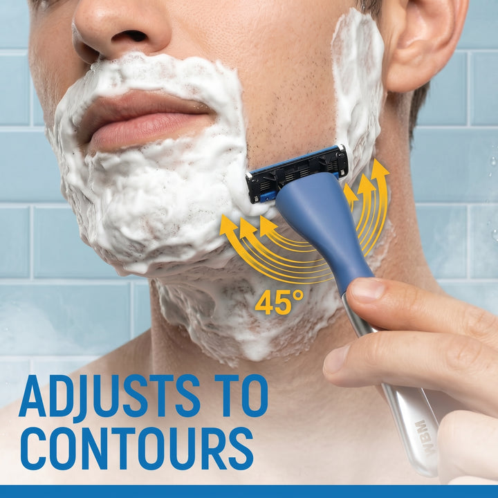 Portable Five Blade Men Razor with Storage Box &amp; Extra Refill | WBM Men Care