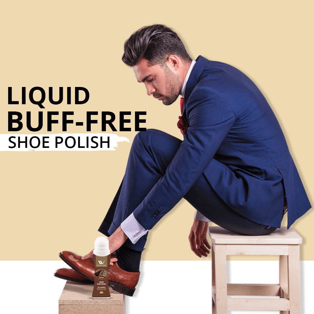 Liquid Shoe Polish Brown | 75ml - WBM Shoe Care