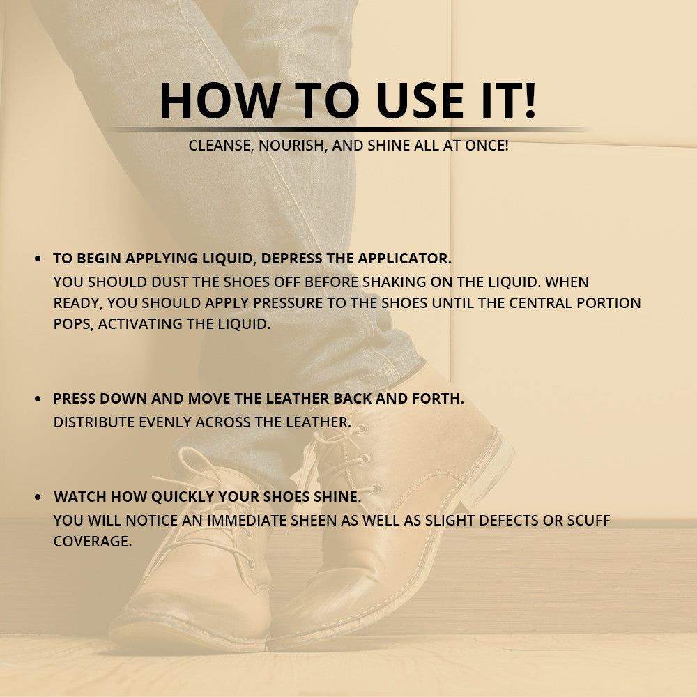Liquid Shoe Polish Brown | 75ml - WBM Shoe Care