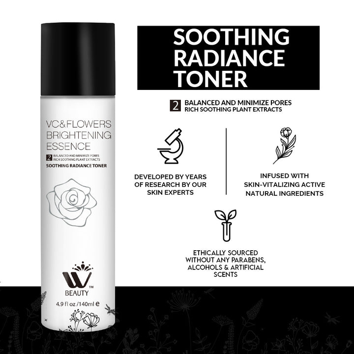 Soothing Radiance Facial Toner - 140ml | WBM Beauty