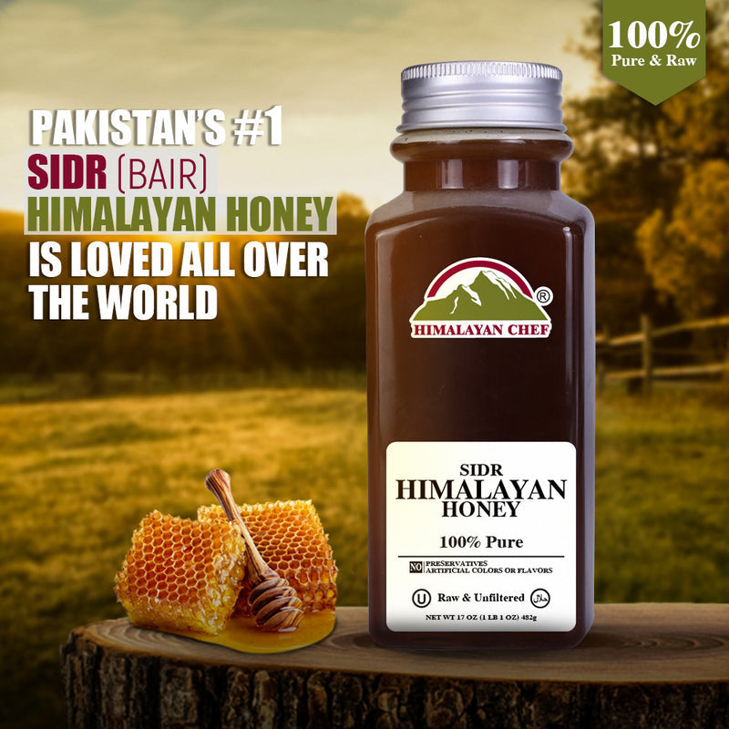 (Pack of 2) Wildflower + Sidr Honey - 2 lbs (960g) | Himalayan Chef