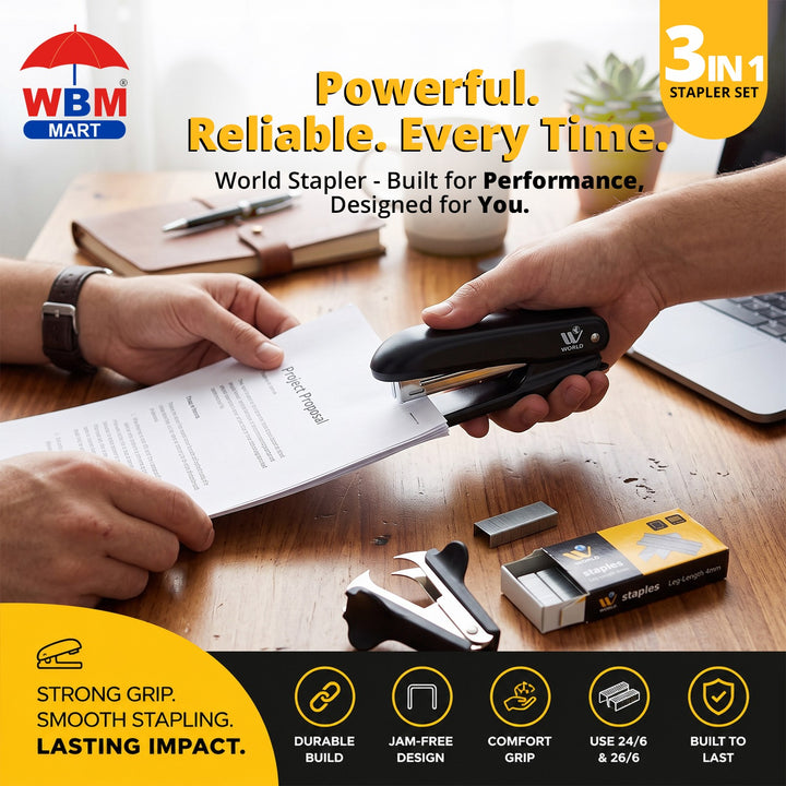 Stapler Set 3-in-1 | WBM World