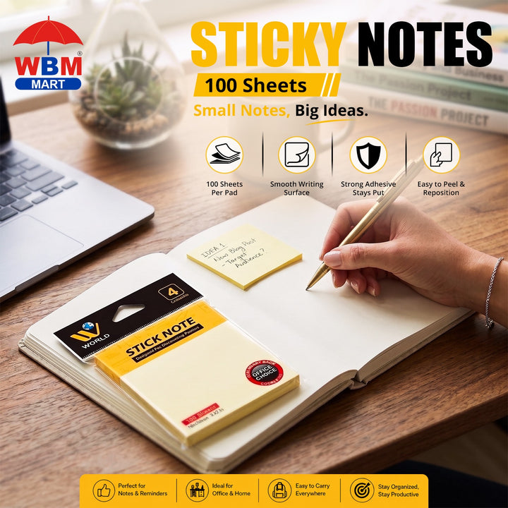 Stick Note - 100 Sheets | WBM World