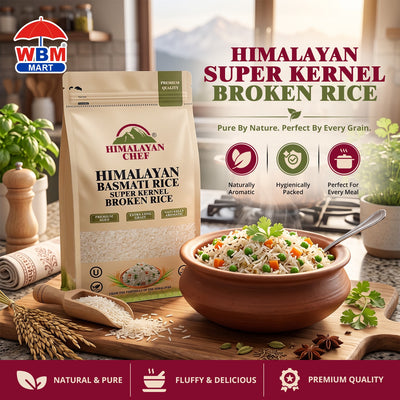 Gluten Free Super Kernel Broken Basmati Rice - 2 lbs (908g) | Himalayan Chef