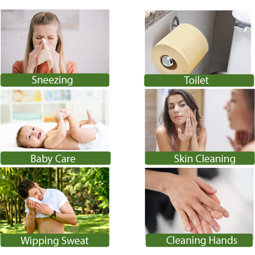 Bamboo Tissues Roll - 3 Ply | WBM Care