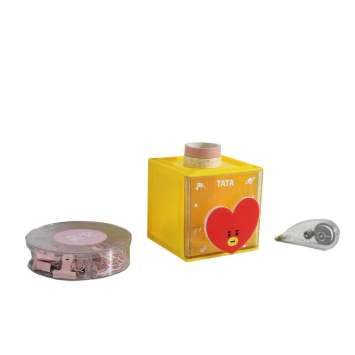 BT21 TATA Small Storage Cube Cute Organizer Box | WBM MART