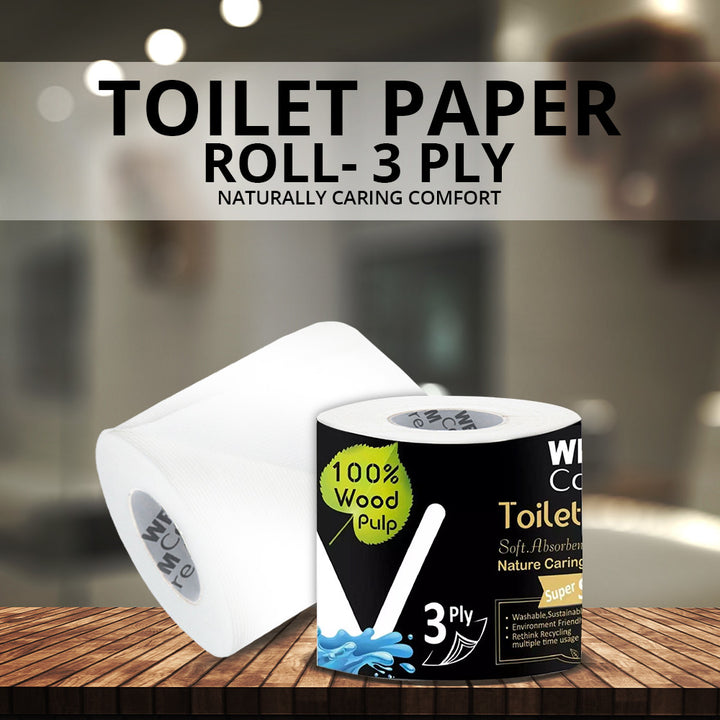 Toilet Tissues Paper, 3 Ply - 230 Sheets, 100 g | WBM Care
