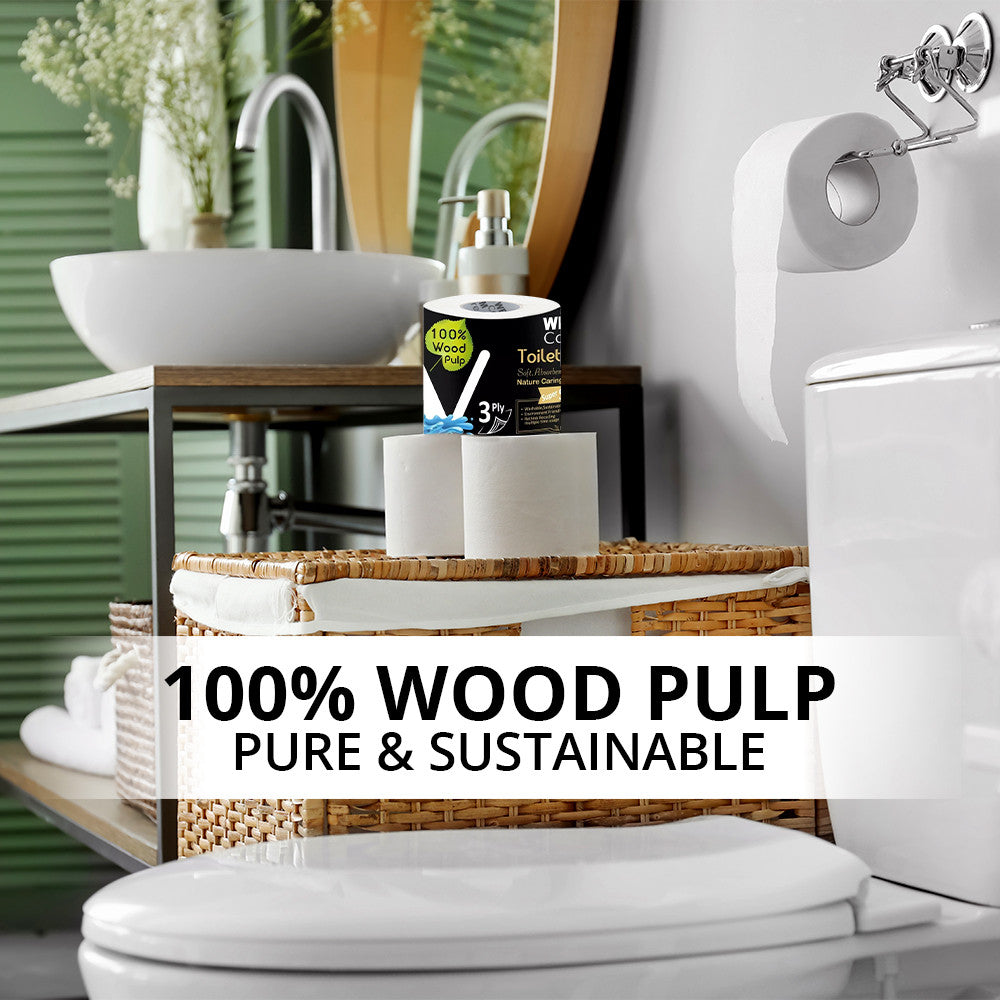Toilet Tissues Paper, 3 Ply - 230 Sheets, 100 g | WBM Care