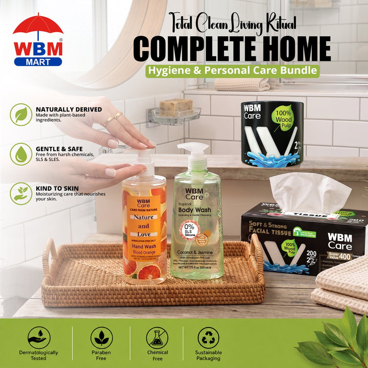 Total Clean Living Ritual – Complete Home Hygiene &amp; Personal Care Bundle | WBM MART