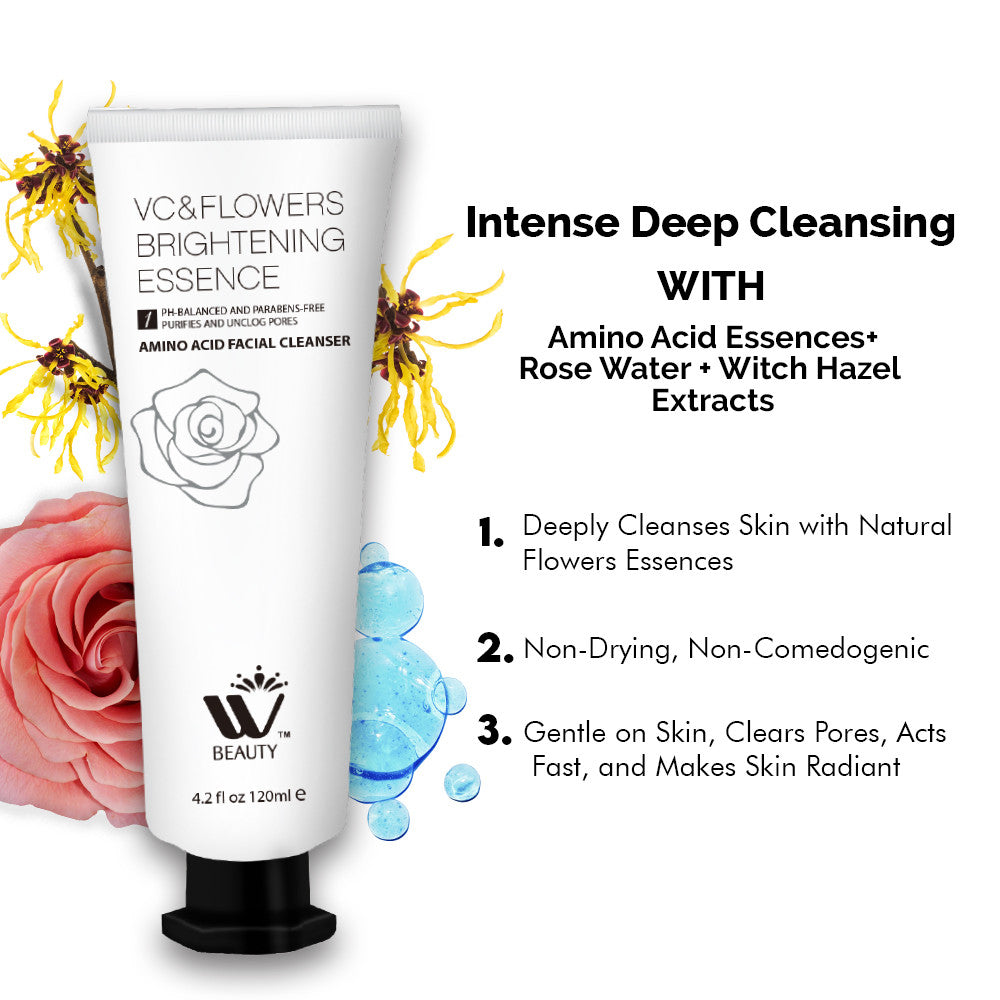 Amino Acid Facial Cleanser-120ml | WBM Beauty