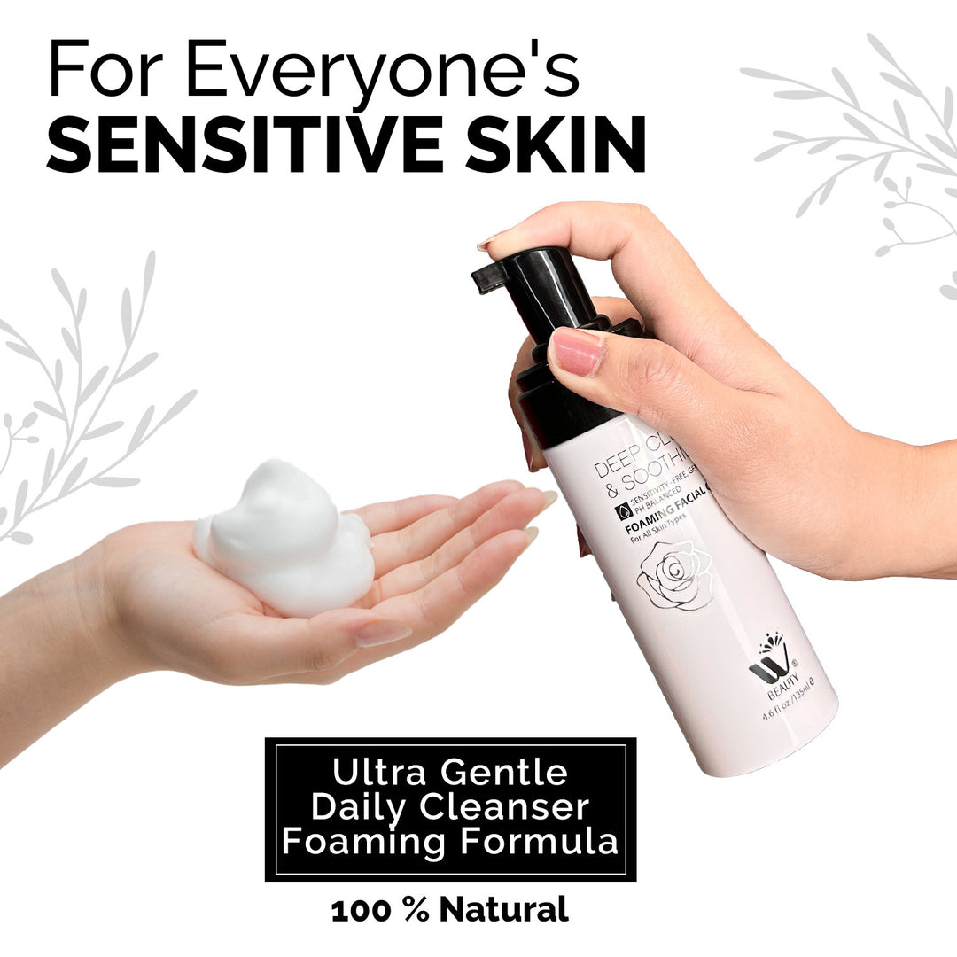 Foaming Facial Cleanser - 135ml | WBM Beauty