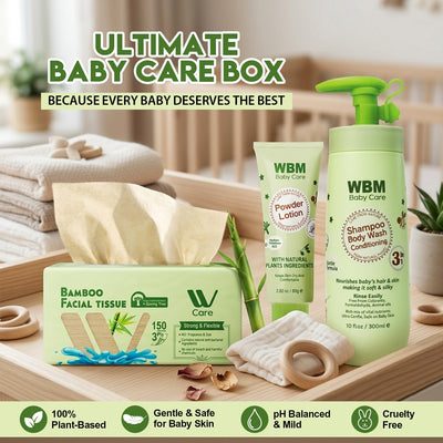 WBM Ultimate Baby Care Kit – Wash, Powder & Tissue Set