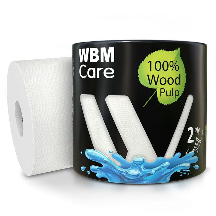 Toilet Tissues Paper 2 Ply - 300 Sheets - 100 g | WBM Care