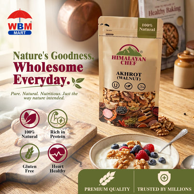 Walnut without Shell (Akhrot Giri) - 0.2 lbs (100g) | Himalayan Chef