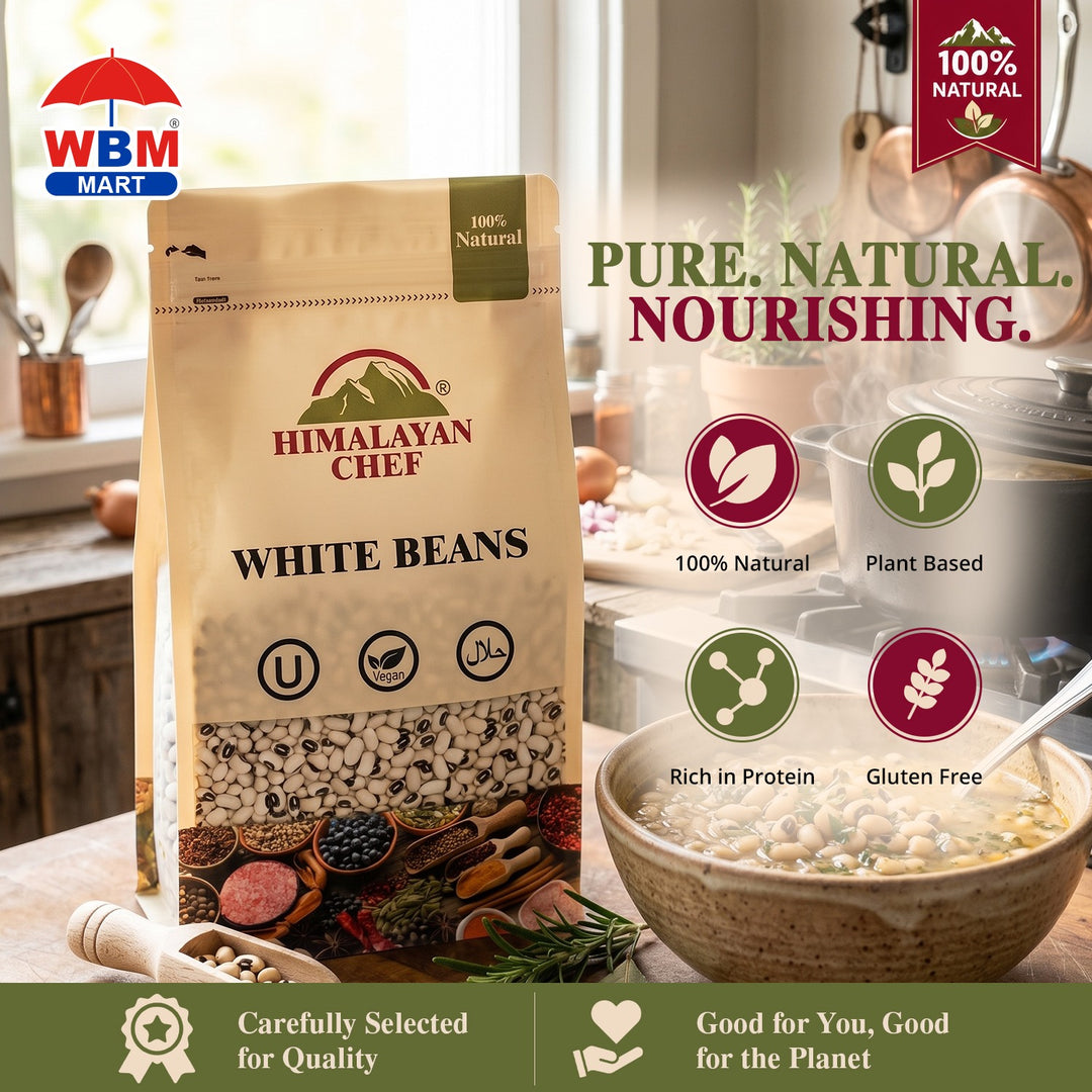 White Beans (Lobia) - 2 lbs (908g) | Himalayan Chef