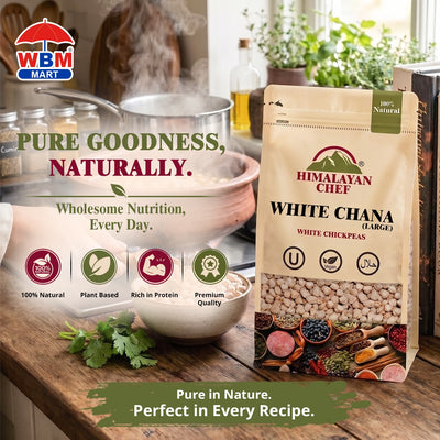 Gluten Free White Chana (Premium) - 2 lbs (908g) | Himalayan Chef