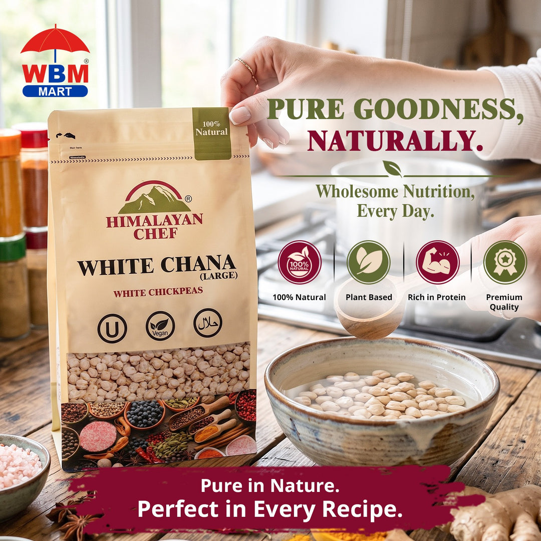 White Chana (Premium) - 1 lbs (454g) | Himalayan Chef