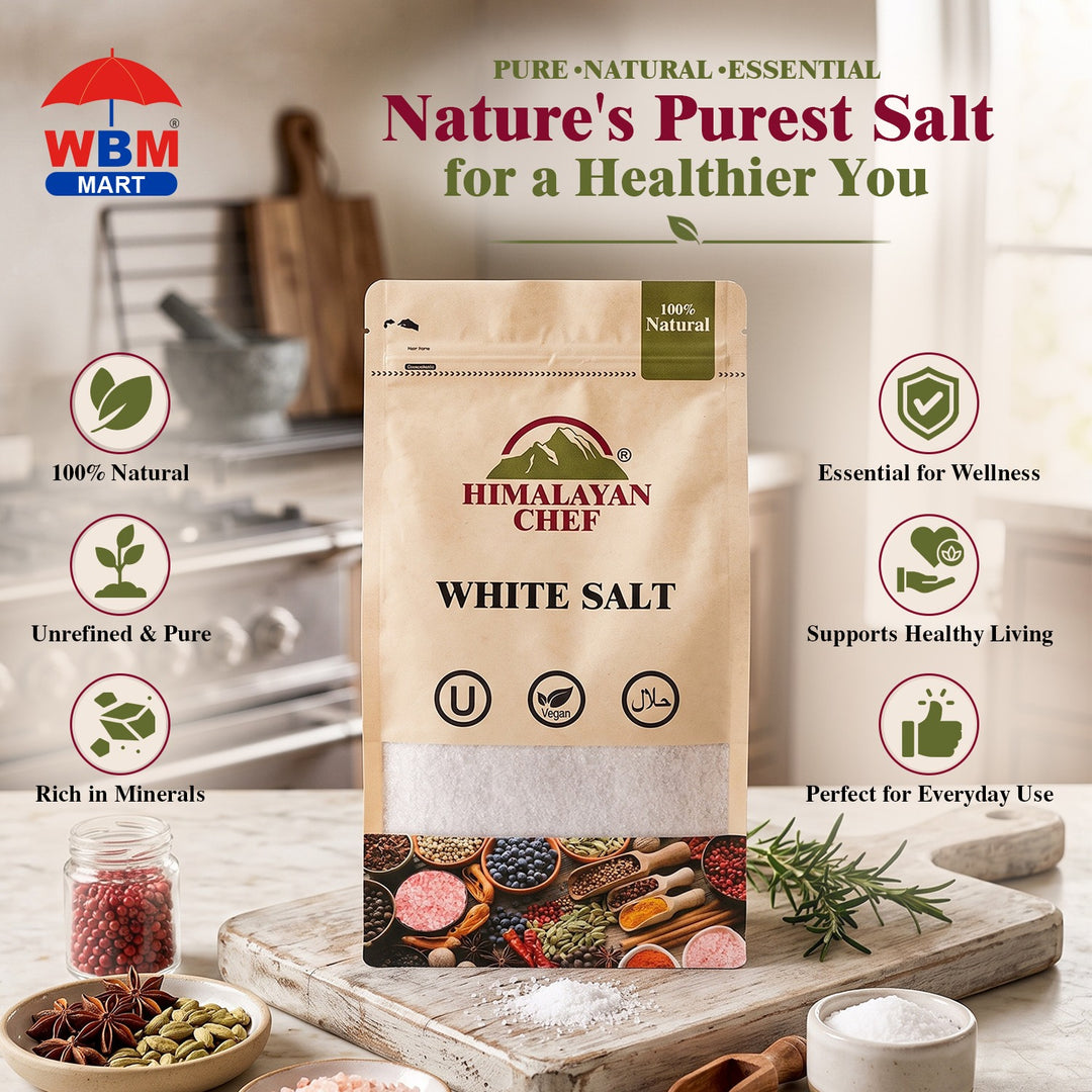 White Salt - 0.5 lbs (227g) | Himalayan Chef
