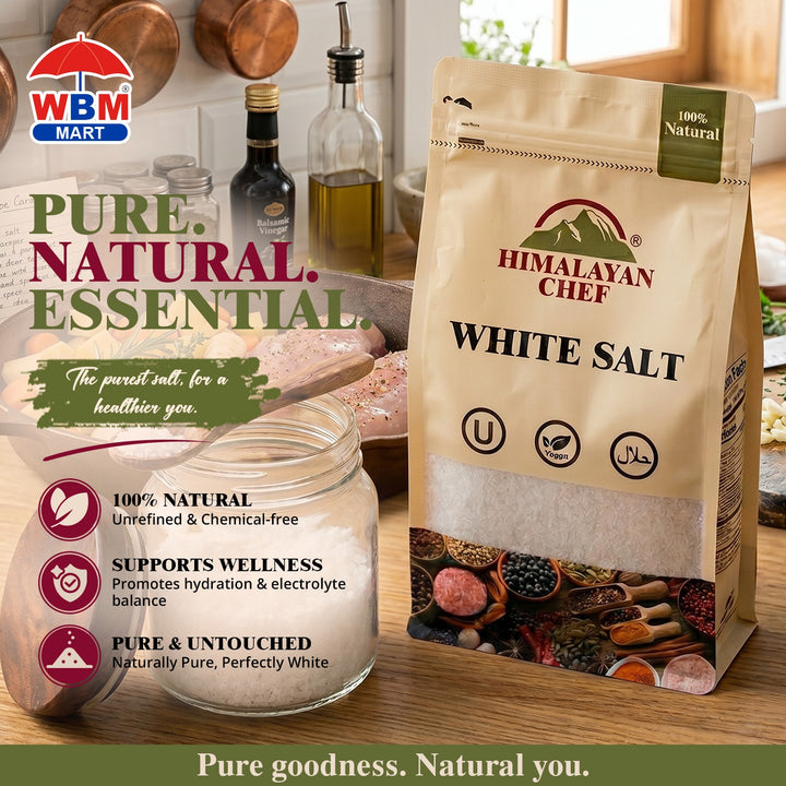 White Salt - 2 lbs (908g) | Himalayan Chef