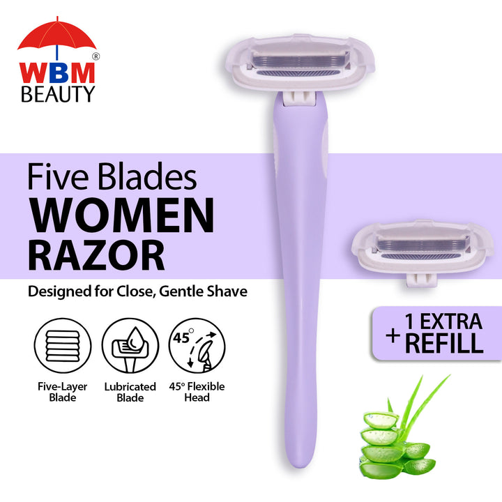 Women Razor with Refill (Any Random Color) | WBM Beauty
