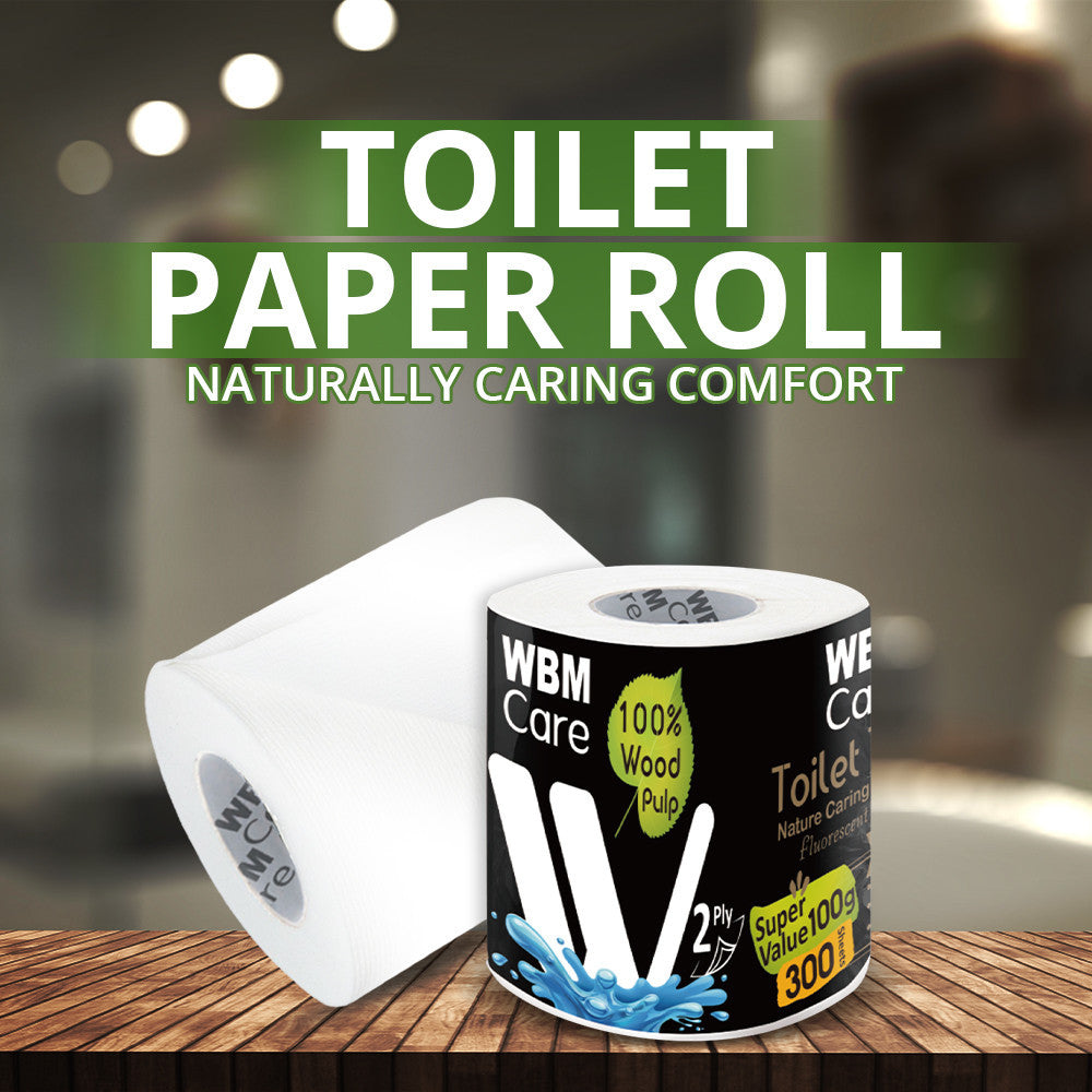 Toilet Tissues Paper 2 Ply - 300 Sheets - 100 g | WBM Care